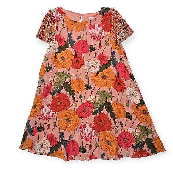 Trina‎ Turk Colorful Floral Boxy Shift Mini Dress Women's Size Small - Picture 1 of 13